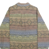 CABELA'S Womens Beige & Brown Pattern Shirt L Long Sleeve Cotton Button Down