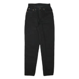 LEVI'S Womens Slim Black Denim Jeans Cotton Blend Zip W23 L27 Classic Fit
