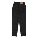 LEVI'S Womens Slim Black Denim Jeans Cotton Blend Zip W23 L27 Classic Fit