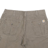 CARHARTT Womens Shorts Beige Cotton Blend Casual M W32 Workwear Utility Pockets