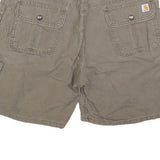 CARHARTT Womens Shorts Beige Cotton Blend Casual M W32 Workwear Utility Pockets