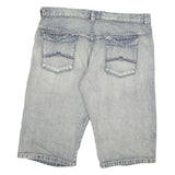 ALCW Mens Denim Blue Casual Shorts 4XL W42 Cotton Blend Stylish Comfortable