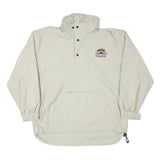 LEE Mens Beige Zip Jacket M Polyester Blend Classic Outdoor Casual Lightweight