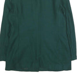 JENNIFER MOORE Womens Green Wool Classic Jacket UK 12 Buttoned Plain Stylish