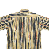 CASA MODA SPORTS Mens Beige & Black Patterned Cotton Shirt M Casual Summer Style