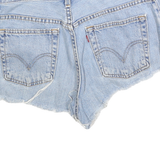 LEVI'S Womens Shorts Blue Denim Casual Cut-Off M W30 Distressed Hem