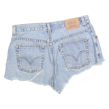 LEVI'S Womens Shorts Blue Denim Casual Cut-Off M W30 Distressed Hem