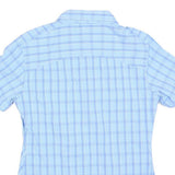 JACK WOLFSKIN Womens Blue Plaid Shirt S Lightweight Breathable Outdoor