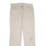 CARHARTT Mens Cotton Beige Relaxed Straight Trousers W34 L32 Workwear Durable