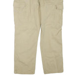 CARHARTT Mens Relaxed Fit Beige Cargo Trousers W40 L30 Cotton Blend Zip