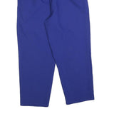 ALIA Womens Polyester Blue Regular Fit Trousers W30 L24 Comfortable Elastic
