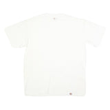 DICKIES Mens White Pocket T-Shirt XL Short Sleeve Crew Neck Cotton Blend Plain