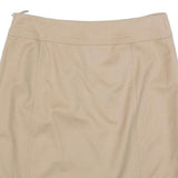 WEEKEND MAX MARA Womens Beige Mini Woven Plain Skirt M Classic Style