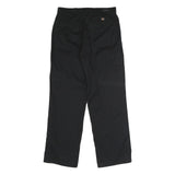DICKIES Womens Regular Fit Black Polyester Blend Trousers W30 L30 Workwear Zip