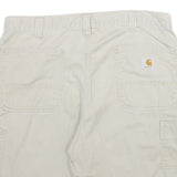 CARHARTT Mens Shorts Beige Casual Cotton L W34 Durable Workwear
