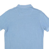 REPLAY Mens Blue Short Sleeve Polo Shirt M Cotton Blend Casual Summer