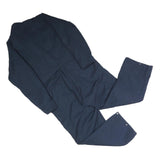 Mens Navy Blue Dungarees Polyester Blend Regular Fit M W41 L26 Workwear Zippered