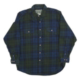 FIELD & STREAM Mens Blue & Green Check Shirt XL Cotton Blend Casual Outdoor