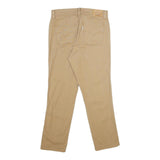 LEVI'S Womens Cotton Blend Beige Regular Fit Straight Trousers W30 L27 Stylish