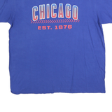 FANATICS Mens Blue Chicago Graphic T-Shirt XL Short Sleeve Crew Neck Cotton