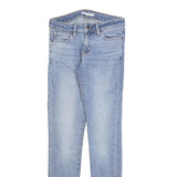 LEVI'S 711 Womens Slim Blue Denim Light W25 L32 Skinny Jeans Zip Cotton Blend