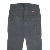 DICKIES Mens Regular Fit Grey Denim Jeans W40 L32 Workwear Utility Zip