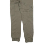 TALLY WEIJL Womens Regular Green Cotton Blend Cargo Trousers W26 L28