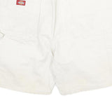 DICKIES Mens White Casual Cotton Blend Shorts 2XL W35 Workwear Utility