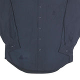CHAPS Mens Blue Plain Shirt XL Button Down Collar Long Sleeve Casual