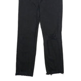 LEVI'S 724 High Rise Straight Womens Black Regular Denim Rinse W28 L26
