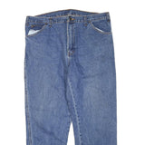 DICKIES Mens Blue Regular Fit Straight Leg Denim W38 L29 Cotton Blend Zip Jeans