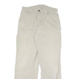CARHARTT Mens Regular Fit Beige Cotton Blend Trousers W30 L31 Workwear Casual