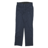 DICKIES Mens Cotton Blend Navy Regular Fit Straight Leg Trousers W30 L29