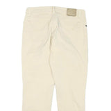 JECKERSON Womens Slim Beige Cotton Blend Trousers W28 L24 Zip Closure