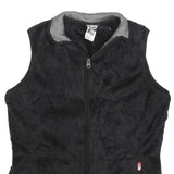 THE NORTH FACE Womens Black Fleece Vest L Polyester Zip Outdoor Casual