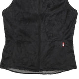 THE NORTH FACE Womens Black Fleece Vest L Polyester Zip Outdoor Casual