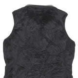 THE NORTH FACE Womens Black Fleece Vest L Polyester Zip Outdoor Casual