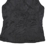 THE NORTH FACE Womens Black Fleece Vest L Polyester Zip Outdoor Casual