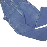 CARHARTT Mens Blue Denim Dungarees Regular Fit Cotton Blend XL W43 L30 Workwear
