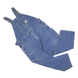 CARHARTT Mens Blue Denim Dungarees Regular Fit Cotton Blend XL W43 L30 Workwear