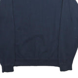 REEBOK Mens Blue Crew Neck S Cotton Blend Pullover Sweatshirt Casual Comfort