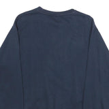 REEBOK Mens Blue Crew Neck S Cotton Blend Pullover Sweatshirt Casual Comfort