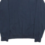 REEBOK Mens Blue Crew Neck S Cotton Blend Pullover Sweatshirt Casual Comfort