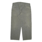 DICKIES Mens Regular Fit Cotton Blend Grey Trousers W37 L28 Workwear Casual Zip