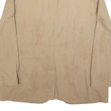 POLO RALPH LAUREN Mens Beige Cotton Classic Jacket 3XL Button Closure Casual