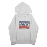 LEVI'S Mens Grey Hoodie XS Cotton Blend Casual Pullover Sweatshirt