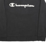 CHAMPION Mens Black Cotton Blend Crew Neck M Sweatshirt Pullover Logo