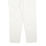 LAURA BIAGIOTTI Womens Cotton Blend White Regular Fit Straight Trousers W32 L28