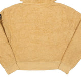 CALVIN KLEIN Womens Beige 1/4 Zip Hoodie M Soft Fleece Pullover Casual