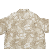 PURITAN Mens Beige & Cream Floral Pattern Shirt XL Casual Summer Relaxed Fit